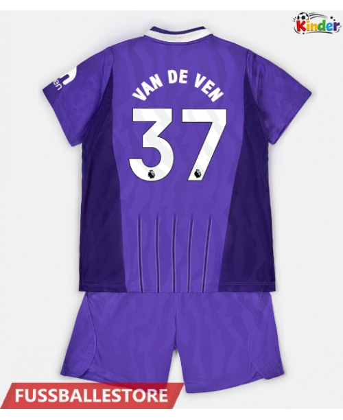 Günstige Tottenham Hotspur Micky van de Ven #37 3rd trikot Kinder 2026-27 Kurzarm (+ Kurze Hosen)